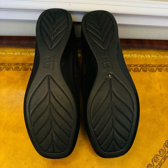 SAS Petra Charcoal Black Suede Leather Handcraft Comfort Moccasin Lace Shoes 10 - Picture 10 of 10